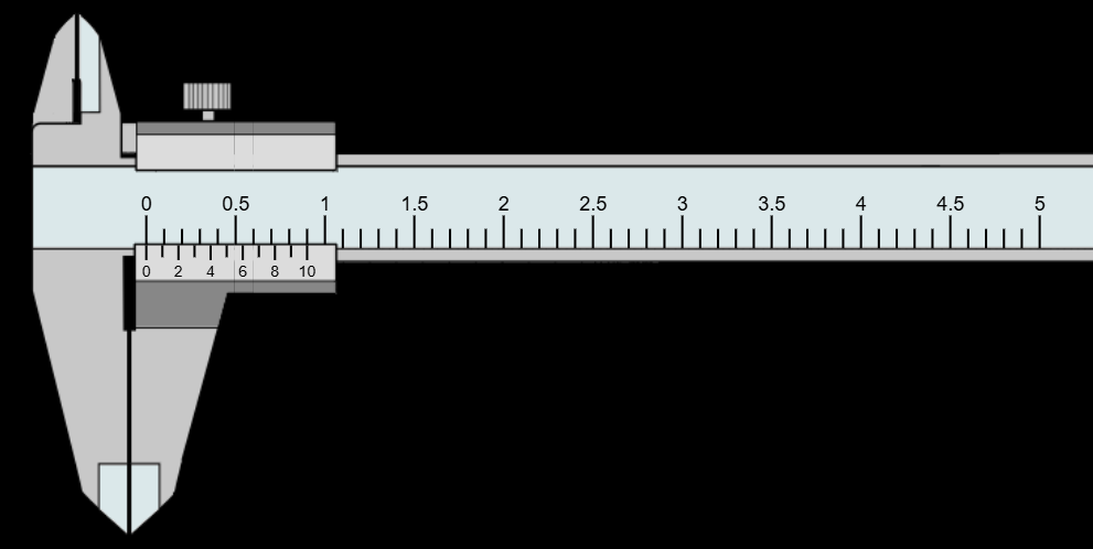 Vernier Calipers simulator showing working of vernier calipers along with least count.